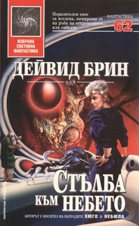 Стълба към небето — Дейвид Брин (корица)